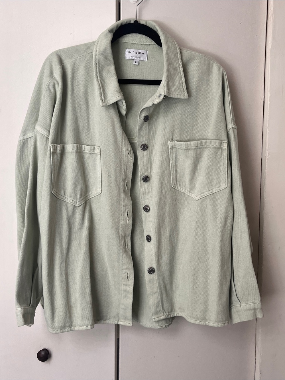 By Together Light Sage Overshirt Jacket